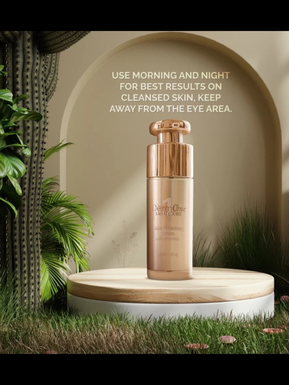 DermOne Skincare Serum - Rose Gold Bottle